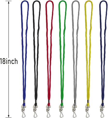 Black Lanyards Bulk Lanyards Premium Cruise Lanyard Nylon Badge Lanyards with Swivel J Hook Perfect for ID Name Badge Holder Office, Kids, Teachers (Black, 50 Pack) in Kuwait