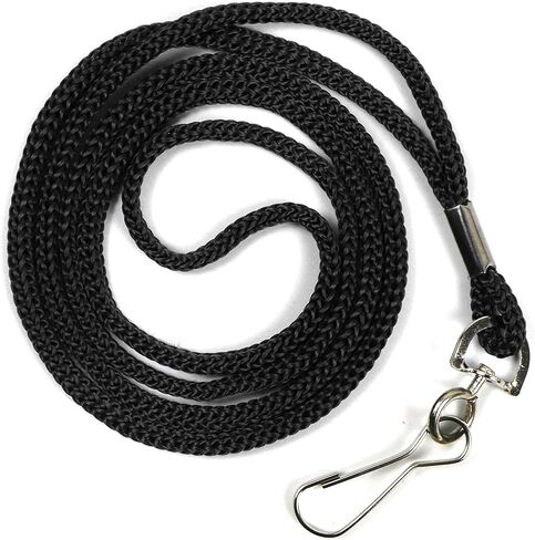 Black Lanyards Bulk Lanyards Premium Cruise Lanyard Nylon Badge Lanyards with Swivel J Hook Perfect for ID Name Badge Holder Office, Kids, Teachers (Black, 50 Pack) in Saudi Arabia