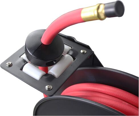 MaxWorks 80722 25ft Auto Rewind Retractable Reel with 3/8" x 25' Long Air Hose with Brass Fittings in Saudi Arabia