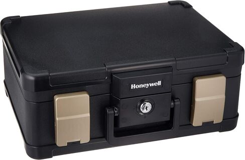 Honeywell Safes & Door Locks LHLP1103G 30 Minute Fire Safe Waterproof Safe Box Chest with Carry Handle, Medium, 1103, Black, 7.3 litre in Saudi Arabia