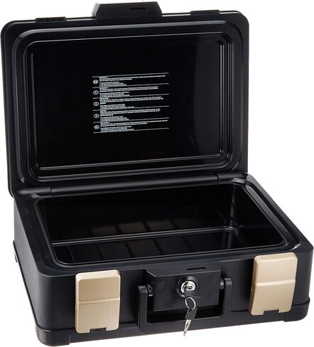 Honeywell Safes & Door Locks LHLP1103G 30 Minute Fire Safe Waterproof Safe Box Chest with Carry Handle, Medium, 1103, Black, 7.3 litre in Saudi Arabia
