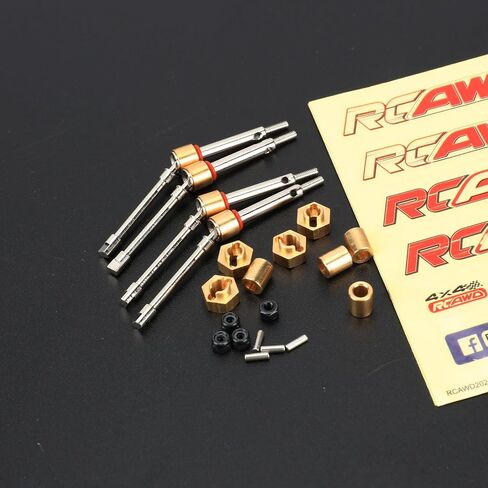 RCAWD SCX24 +4MM Wide CVD Drive Shaft Set for Axial 1/24 SCX24 & AX24 Series Upgrades Part in Saudi Arabia