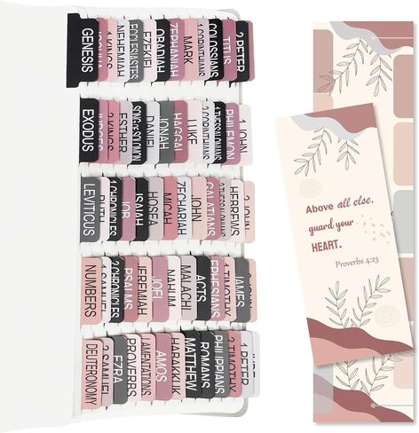 Bible Tabs for Men/Women, 100 PCS Catholic Bible Tabs for Old and New Testament, Laminated and Easy to Read in Saudi Arabia