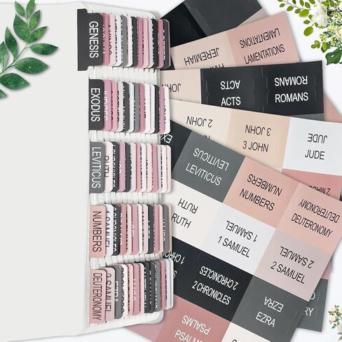 Bible Tabs for Men/Women, 100 PCS Catholic Bible Tabs for Old and New Testament, Laminated and Easy to Read in Saudi Arabia
