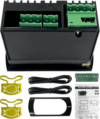 PJEZS0H100 ترموستات درجة الحرارة مع مسبار الاستشعار، 115 فولت، مجموعة ترموستات درجة الحرارة الكاملة المتوافقة مع كاريل وجميع أنواع الثلاجة (أسود) in Kuwait