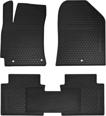 Car Floor Mats Custom Fit for Hyundai Elantra 2024 2023 2022 2021 2020 2019 2018 2017 Odorless Washable Heavy Duty Rubber (All Weather) Floor Liners Black in Saudi Arabia