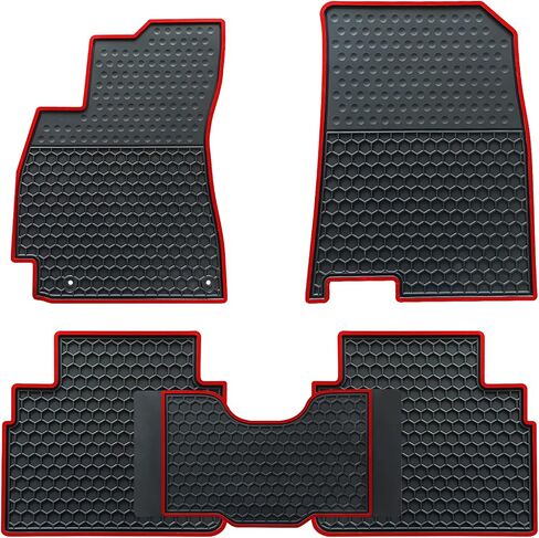 Car Floor Mats Custom Fit for Hyundai Elantra 2024 2023 2022 2021 2020 2019 2018 2017 Odorless Washable Heavy Duty Rubber (All Weather) Floor Liners Black in Saudi Arabia