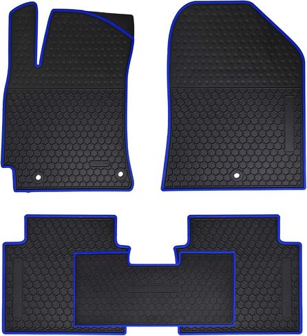 Car Floor Mats Custom Fit for Hyundai Elantra 2024 2023 2022 2021 2020 2019 2018 2017 Odorless Washable Heavy Duty Rubber (All Weather) Floor Liners Black in Saudi Arabia