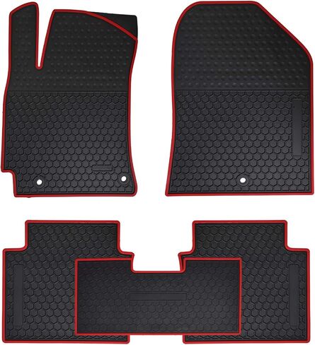 Car Floor Mats Custom Fit for Hyundai Elantra 2024 2023 2022 2021 2020 2019 2018 2017 Odorless Washable Heavy Duty Rubber (All Weather) Floor Liners Black in Saudi Arabia