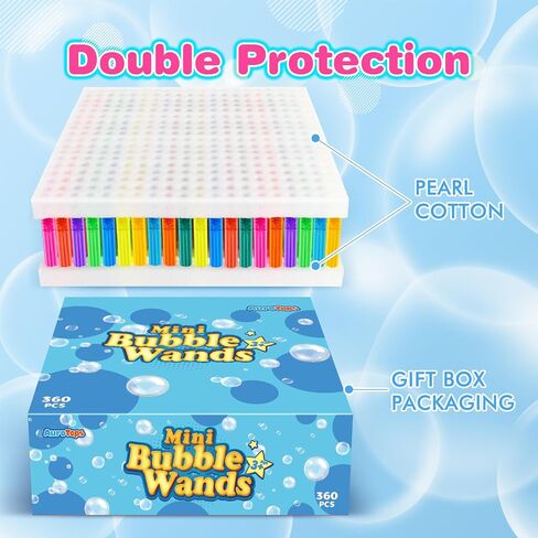 360 PCS Mini Bubble Wands,Bubble Party Favors Assortment Toys for Kids,Themed Birthday, Halloween, Goodie Bags, Carnival Prizes, Wedding, Bubble Maker Toys for Kids,Outdoor Gifts for Girls & Boys in Saudi Arabia