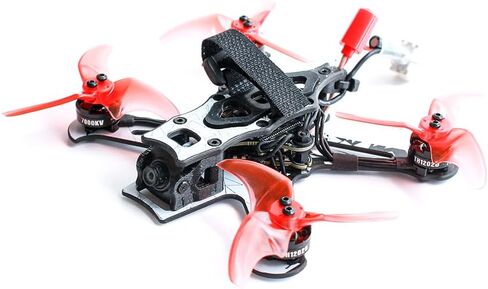 EMAX Tinyhawk 3 Freestyle PLUS+ RTF Kit جاهزة للطيران التناظرية FPV Drone Mini Racing Quadcopter إطار متين من ألياف الكربون مع وحدة تحكم ونظارات واقية للمبتدئين in Kuwait