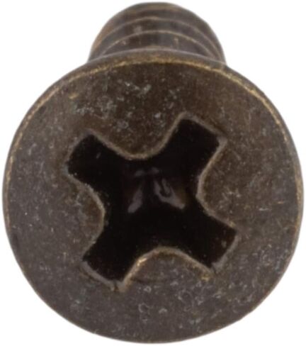 #6 x 5/8" Antique Brass Oval Head Phillips Drive Wood Screws | Pack of 25 | Self Tapping Screws for Wood Antique or Modern Furniture | SCR658OVPHAB in Saudi Arabia