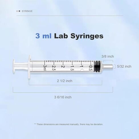 3ml Oral Dispenser Feeding Syringe - Pack of 100 Pet Syringes for Puppies, Kittens, and Small Animals in Saudi Arabia