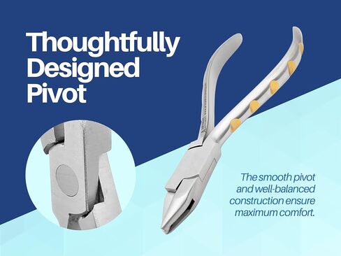 Three Prong Pliers, Clasp Adjusting Pliers, Wire Bending Pliers Dental Orthodontic Golden Dot Series ARTMAN Brand in Saudi Arabia