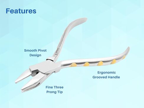 Three Prong Pliers, Clasp Adjusting Pliers, Wire Bending Pliers Dental Orthodontic Golden Dot Series ARTMAN Brand in Saudi Arabia