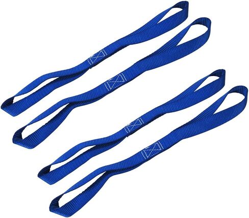 Pit Posse Soft Loop Tie Down Straps - 18" Nylon Loops Straps Extension – Secure Your Motorcycle/ATV/Dirt Bike/Kayak – 4,500 Lbs. Breaking Strength - Set of 2 Straps [Blue] in Saudi Arabia