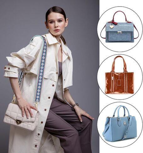 Wide Purse Straps Replacement Crossbody Straps, Purse Strap Extender, Adjustable Bag Straps for Crossbody Handbag in Saudi Arabia