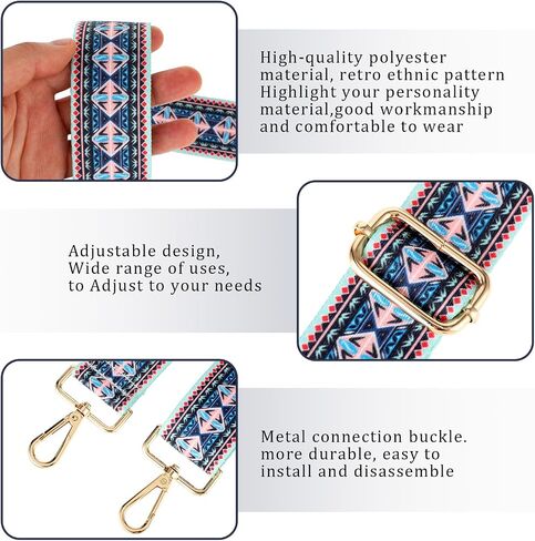 Wide Purse Straps Replacement Crossbody Straps, Purse Strap Extender, Adjustable Bag Straps for Crossbody Handbag in Saudi Arabia