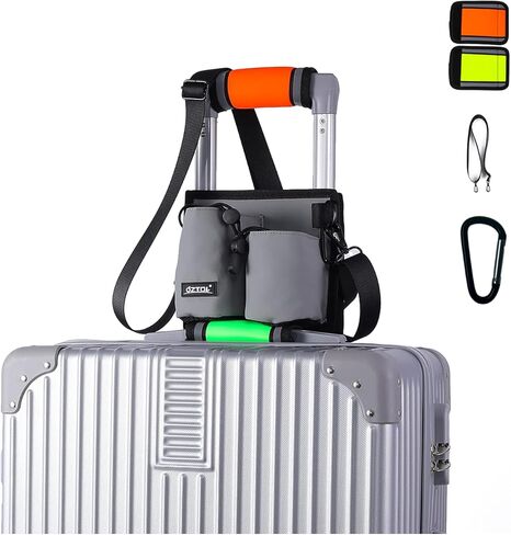 حامل أكواب السفر للأمتعة، علبة مشروبات يدوية مجانية، تحمل كوبين من القهوة أو زجاجات المياه، ملحقات الطائرة والسفر للمسافرين، تناسب مقابض حقائب السفر وحمل الأمتعة. in Kuwait