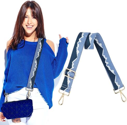 Purse Strap, 2'' Wide Crossbody Bag Extender Strap Adjustable Handbag Straps Mixed Colors Shoulder Replacement Straps for Women Men Guitar Straps, Messenger Bag Straps in Saudi Arabia