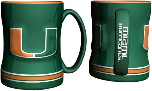 Boelter Brands NCAA Miami Hurricanes 226675 Coffee Mug, Team Color, 14 oz in Saudi Arabia