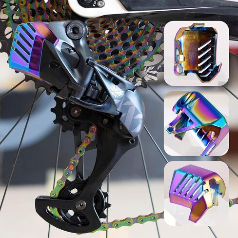 غطاء حماية بطارية الدراجة الخلفية Derailleur غطاء بطارية دراجة كهربائية ملحقات دراجة الكبار لـ Sram AXS GX EAGLE/XX1/X01 متعدد الألوان in Kuwait