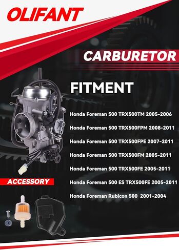 المكربن ​​لهوندا فورمان 500 2005-2011 TRX500TM TRX500FPM TRX500FPE TRX500FM TRX500FE in Kuwait