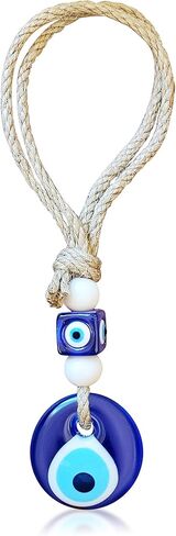 زجاج أزرق كحلي عين الشر ديكور معلق للسيارة ملحق حلية لمرآة الرؤية الخلفية in Kuwait