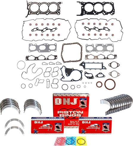 طقم إعادة حلقة المحرك DNJ RRK185 لـ 2009-2011 / Kia/Borrego / 3.8L / DOHC / V6 / Cu.231 / Vin E in Saudi Arabia