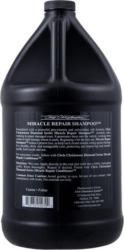 Chris Christensen Diamond Series Miracle Repair Dog Shampoo, Groom Like a Professional, Pro-Vitamin Formula, Made in The USA, 16 oz in Saudi Arabia