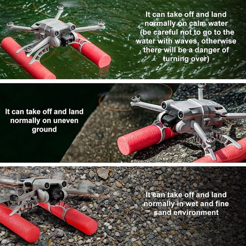 Mini 3 Pro Water Landing Gear Floating Training Kit Extender Legs with Nylon Propellers Holder Strap for DJI Mini 3 Pro Accessories in Saudi Arabia