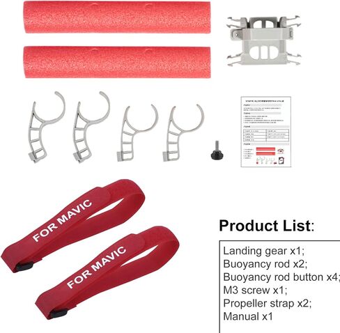 Mini 3 Pro Water Landing Gear Floating Training Kit Extender Legs with Nylon Propellers Holder Strap for DJI Mini 3 Pro Accessories in Saudi Arabia