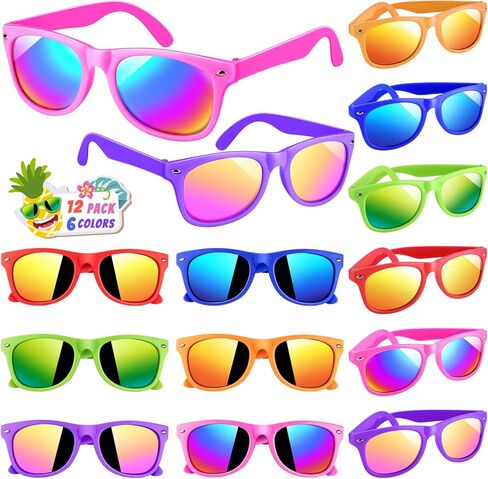 نظارات شمسية للأطفال من GIFTINBOX، نظارات شمسية للأطفال هدايا للحفلات للأطفال من 4 إلى 8 3-5، مستلزمات حفلات أعياد الميلاد على الشاطئ in Kuwait