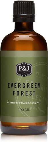 P&J Trading Fragrance Oil | Evergreen Forest Oil 100ml - Candle Scents for Candle Making, Freshie Scents, Soap Making Supplies, Diffuser Oil Scents in Saudi Arabia