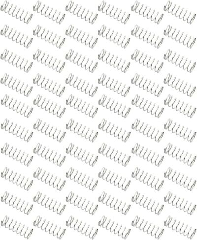 60pcs Compression Pressure Metal Spring Coil High Temperature Resistance Spiral Springs for Toy, Hardware and Battery in Saudi Arabia