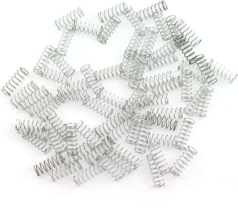 60pcs Compression Pressure Metal Spring Coil High Temperature Resistance Spiral Springs for Toy, Hardware and Battery in Saudi Arabia