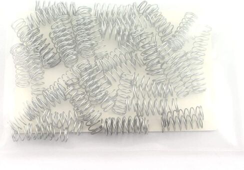 60pcs Compression Pressure Metal Spring Coil High Temperature Resistance Spiral Springs for Toy, Hardware and Battery in Saudi Arabia