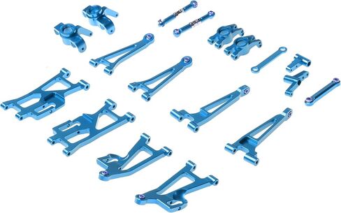 لأجزاء ترقية MJX Hyper Go H14BM 14210 14209 Jetwood 1/14 RC أجزاء ترقية معدنية للسيارة، لأجزاء ترقية Hype Go 1/14 أجزاء الألومنيوم الكاملة 18 قطعة باللون الأحمر in Kuwait