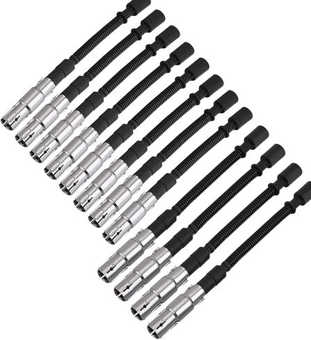 أسلاك توصيل الإشعال من كابل ماستر متوافقة مع مرسيدس بنز C240 ​​C320 E320 ML350 SLK320 CLK320 ML320 كرايسلر كروس فاير V6 12 سلكًا in Kuwait