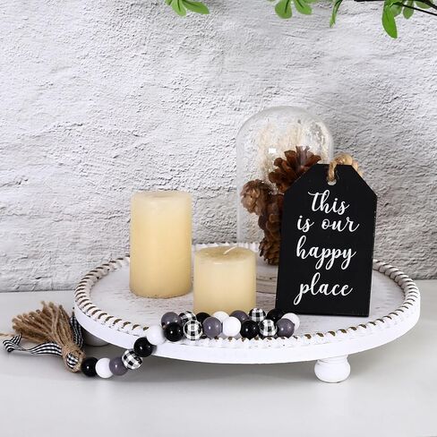 Wooden Risers for Decor, Wood Risers for Display Decorative, Wood Pedestal Stand for Kitchen Counter, Coffee Table, Dining Table Farmhouse Decor in Kuwait