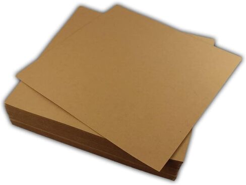 25 EcoSwift 12x12 Chipboard Cardboard Craft Scrapbook Material Scrapbooking Packaging Sheets Shipping Pads Inserts 12 inch x 12 inch Chip Board in Saudi Arabia