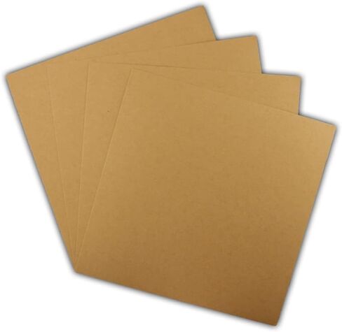 25 EcoSwift 12x12 Chipboard Cardboard Craft Scrapbook Material Scrapbooking Packaging Sheets Shipping Pads Inserts 12 inch x 12 inch Chip Board in Saudi Arabia