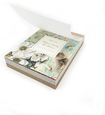 100 ورقة من لوازم سجل القصاصات العتيقة، ورق مواد يومية، ورق سجل القصاصات، ورق حرفي مزخرف، من أجل لوازم تزيين مجلة اليوميات غير المرغوب فيها DIY Craft (زهرة) in Kuwait