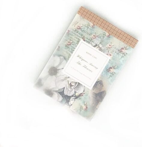 100 ورقة من لوازم سجل القصاصات العتيقة، ورق مواد يومية، ورق سجل القصاصات، ورق حرفي مزخرف، من أجل لوازم تزيين مجلة اليوميات غير المرغوب فيها DIY Craft (زهرة) in Kuwait