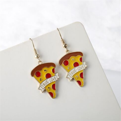 Coke French Fries Earrings Gold Plated Asymmetric Handmade Funny Mini Food Drink Red Bottle Chic Rhinestone Cubic Zirconia Small Dangle Drop Earrings for Women Girls Christmas New Year Party Jewelry Gifts in Saudi Arabia