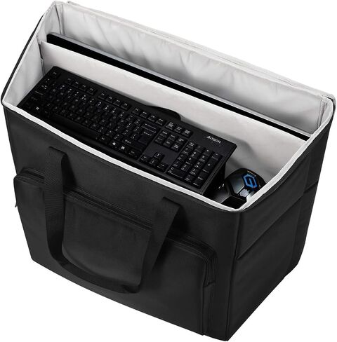 Desktop PC Computer Travel Storage Carrying Case Bag for Computer Main Processor Case, Monitor, Keyboard and Accessories in Kuwait