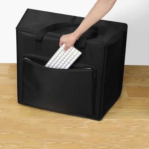 Desktop PC Computer Travel Storage Carrying Case Bag for Computer Main Processor Case, Monitor, Keyboard and Accessories in Kuwait