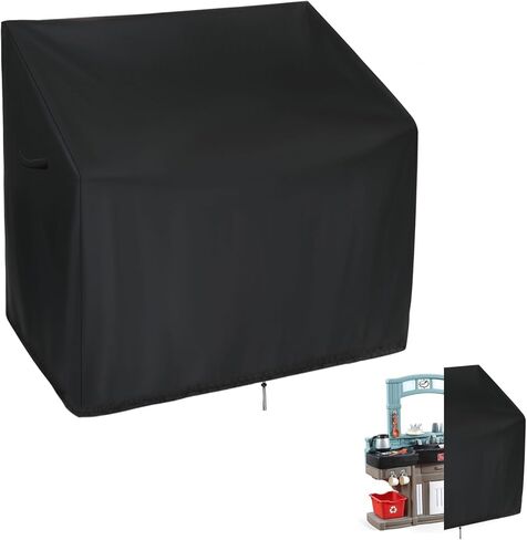 غطاء مطبخ للعب، غطاء واقٍ لمجموعة لعب مطبخ الأطفال من ستيب 2، غطاء مقاوم للماء والغبار لمجموعة مطبخ لعب الأطفال الصغار/مجموعة لعب مطبخ الأطفال (36 بوصة × 13 بوصة × 35.8 بوصة) in Kuwait