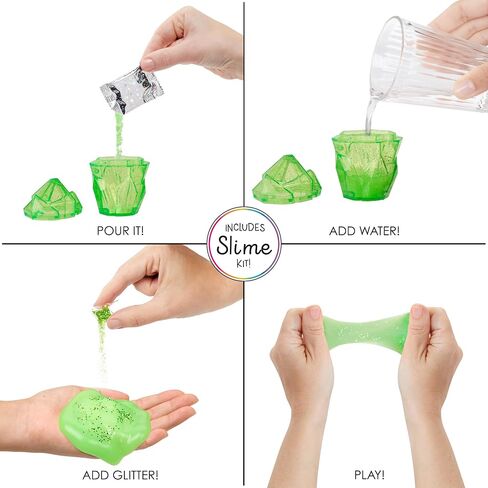 Rainbow High Jade, Green with Slime Kit & Pet, 11" Shimmer Posable Fashion Doll with DIY Sparkle Slime, Magical Yeti Pet. Fun Play Accessories, Great Toy Gift for Girls Kids Ages 4-12 Years in Saudi Arabia