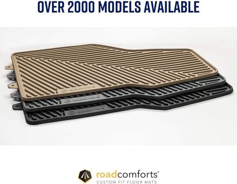Road Comforts Front Trunk Mat + Storage Mat - Tesla Model 3 All Weather Mats (Does not Include Back Trunk Mat) - Fits Model 3 2017 to 2023 (2pcs) (Black) in Saudi Arabia